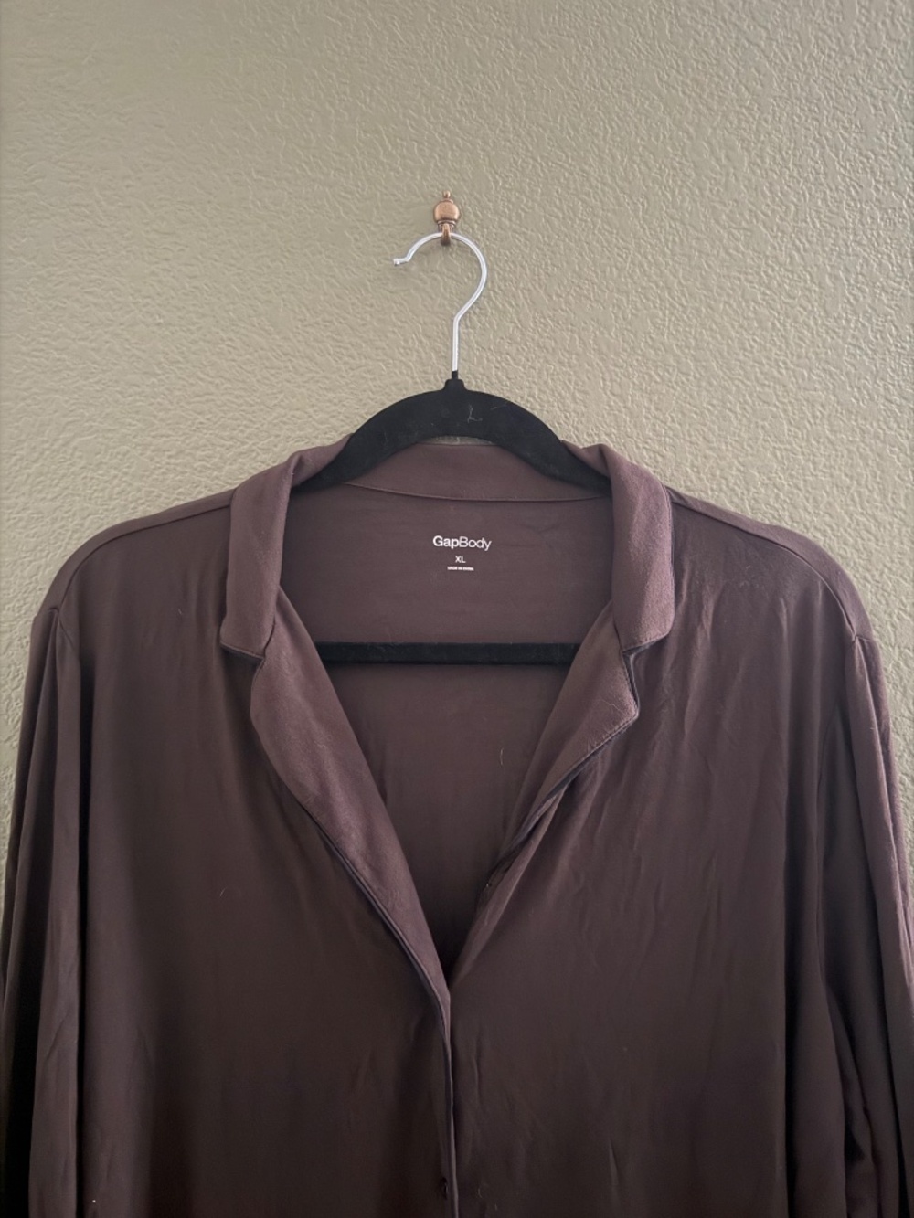 NEVER WORN Gap Body Brown Pajama Night Gown XL - Picture 2 of 3